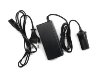 230V-os hálózati adapter (12V / 5A) szivargyújtó foglalattal