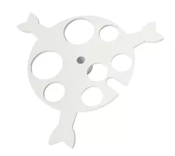 Okulár tartó tálca acéllábhoz